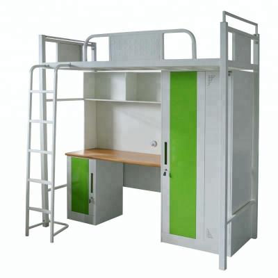 China Modern High Quality Dormitory School Student Use Wrought Iron Loft Bed for sale