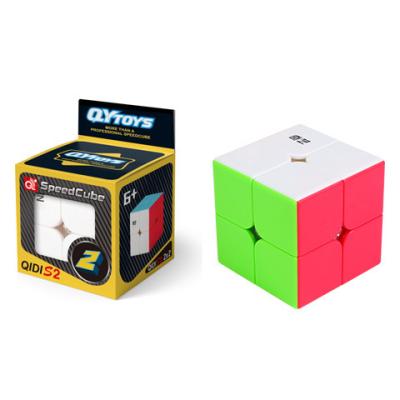 China Hot Sale FLASHING Magic Cube QIYI QIDI S2 2*2*2 For Children Educational Toys for sale