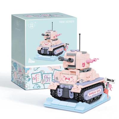 China DIY PLAY 2022 New Arrival 3.6 Tank Building Blocks Series Collected Children's Holiday Toy Gifts for sale