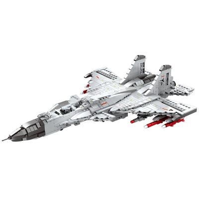 China DIY TOY Plane Series 1066pcs Aviation J-15 Model Building Blocks MOC Bricks Kids Battle Toys Christmas For Children Gifts for sale