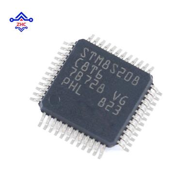 China Standard 100% Original Microcontroller IC Mcu Stm8C Stm8S208C8T6 Flash Stm8S208C8T6 Microcontrollers 8Bit 64Kb 48Lqfp for sale