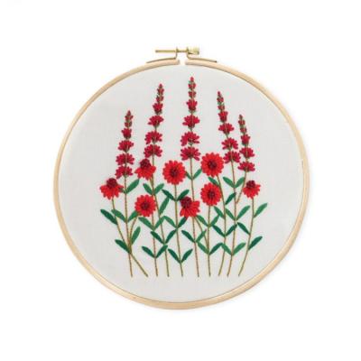 China art & 2023 New Arrivals Botanical Needlework Cross Stitch Embroidery Kit Collectible Floral Botanical Kit With Instructions Bag Custom Folk Art for sale