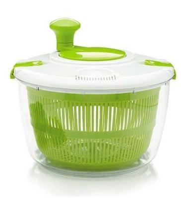 China Sustainable YLW Kitchen 5L Plastic Lettuce Vegetable Salad Spinner Simple Custom Tools Picture Style Family Color Feature Eco Material for sale