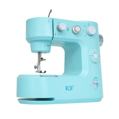 China FHSM-398 Mini Overlock Sewing Machine Foot Wholesale Multifunctional Pedal 5 Stitches Household Maker Sewing Machines for sale