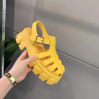 China Best Selling Anti-Smell Products 2022 Summer Custom Sandals Slip On Girls Sandal Woman Women Flat Platform Sandals for sale