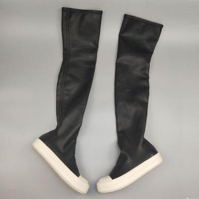 China Rric Owens Mens Cowhide Anti-Slip Rider Boots Casual Snow Flats Over The Knee High Boots Fashion Boots for sale