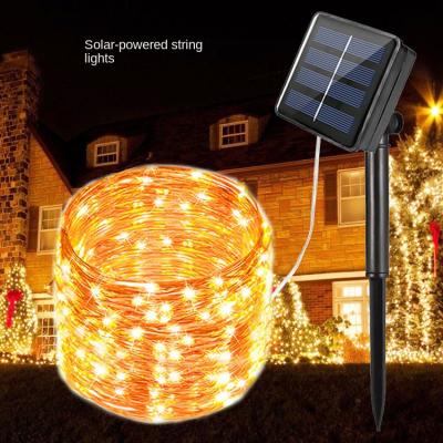 China Solar Powered Outdoor Solar Powered String Lights Waterproof Garden Fairy Lights with 8 