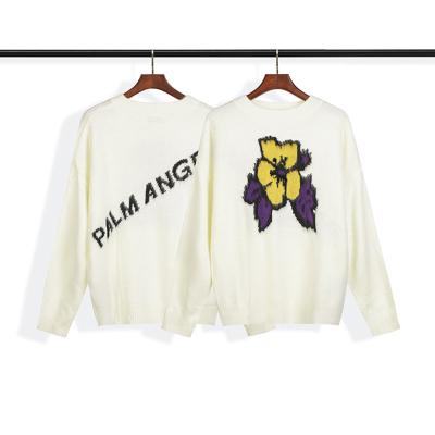 China IHJ6675 Flower Letter Couple Puhon Pullover Sweater Men Sweater Shirt Breathable for sale