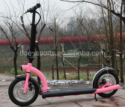 China 12 Inch Wheel 350w Brushless Speed ​​Covered Motor Pink Scooter Delivery 12 Inch for sale