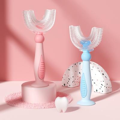 China Eco-friendly food grade silicone baby toothbrush teether toy for baby for sale