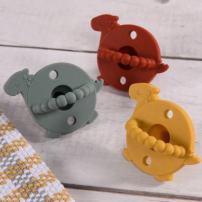 China Factory Wholesale BPA Free 100% Baby Newborn Turtle Animal Food Grade Silicone Pacifier Funny Pacifiers for sale