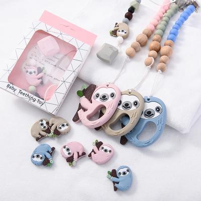 China New Design BPA Free Silicone Animal Teether Toy Baby Teething Toy BPA Free Silicone for sale