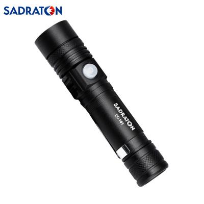 China Custom Outdoor Waterproof Camping Telescopic Zoom Led Flashlight 18650 Instant Light Battery T6 Rechargeable and Small USB Torch for sale