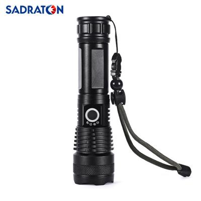 China wholesale camping xhp50 led zoomable professional military tactical flashlight high lumen rechargeable waterproof torch light for sale