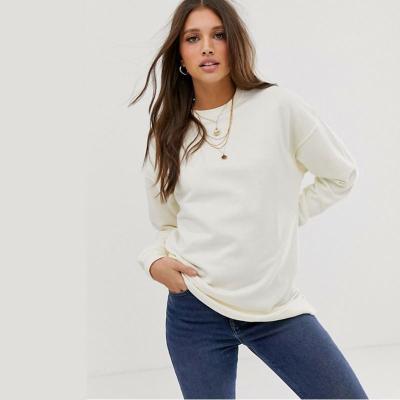 China Viable Ready To Ship Longsleeves Breathable Fashion Women Girls Casual Simple Blank T-Shirt for sale