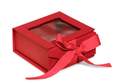 China Wedding Present Red Paper Gift Boxes Cardboard Packaging CMYK Pantone PMS Color for sale