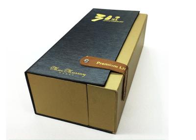 China Clamshell Style Wine Bottle Presentation Box , Unique Wine Gift Wrap Boxes  for sale