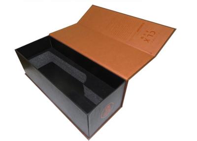 China Paper Red Wine Presentation Box With Contemporary Unique Base And Lid for sale