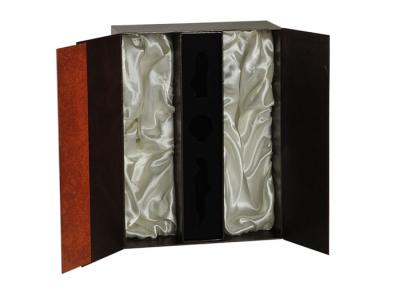 China Custom Wedding Two Bottle Wine Gift Box Matte / Gloss Lamination Surface for sale