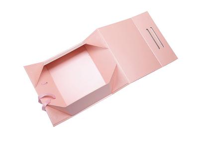 China Custom Hard Cardboard Foldable Gift Boxes Magnetic Closure PVC/PET/PP Window Available for sale