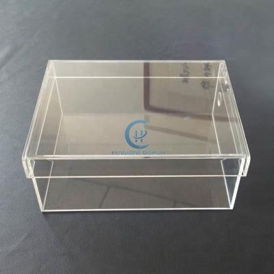 China Advertising Removable Magnetic Clear Acrylic Storage Display Shoe Cases Boxes For Sneaker Box With Lid for sale