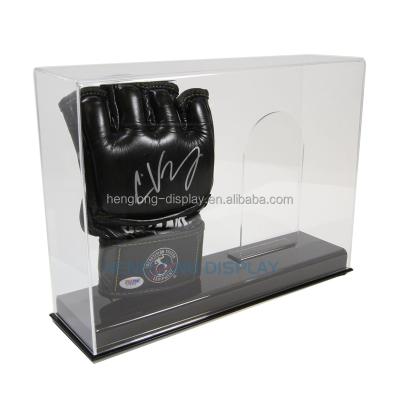 China Eco-friendly luxury clear acrylic display box for boxing gloves plastic display case storage boxes for sale