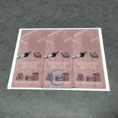 China Each Position China Manufacturer Customized Design Clear Acrylic Logo Panel Sign Board for sale