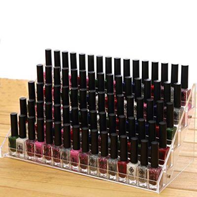 China sustainable & 6 tier environment friendly advertising transparent display stand for nail polish plastic boxes wholesale for sale