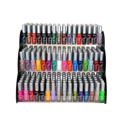 China sustainable & Factory Sale Environmental Friendly Promotional Clear Nail Polish Countertop Plastic Rack Nail Polish Display Counter for sale