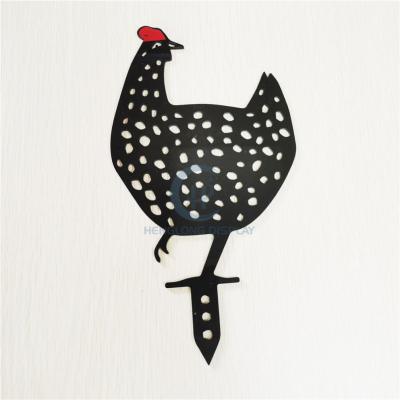 China Latest Contemporary Popular Chicken Shaped Perspex Acrylic Garden Party Decoration Acrylic Home Plastic for sale