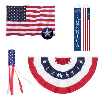 China FLYING USA American Flags 90x150 cm Flagnshow Banners 3x5 ft USA Outdoor American Flag for sale