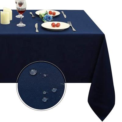 China Best Raincoat Selling Custom Color And Size Polyester Table Cloth Waterproof Table Cloth for sale