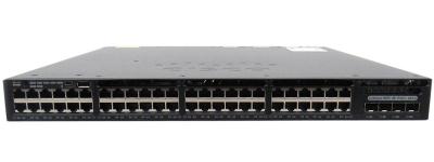 China Gigabit Cisco 48 10/100/1000 POE+ WS-C3650-48PD-E 2x10G switch for sale