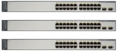 China 10 100 series rápidas del catalizador 3750V2 del interruptor WS-C3750V2-24PS-S Cisco de Ethernet en venta