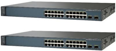 China 24 series WS-C3560V2-24PS-E del catalizador 3560V2 de Cisco del interruptor de red del POE del puerto en venta