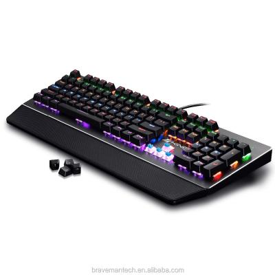 China Water Proof LED Backlight Waterproof Wired Gaming Keyboard With Aluminum Top Case for sale