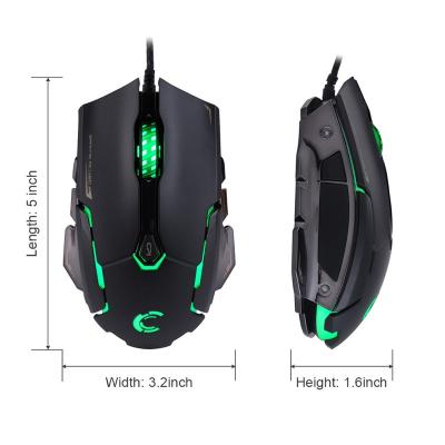 China High DPI For Game Gamer Light Color LOL High DPI Red, Green, Blue And Purple Mouse For Game for sale