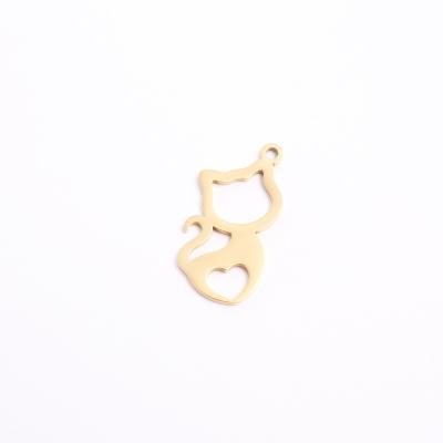 China DIY Jewelry Accessories Jewelry Spacers Beads Heart Shape Cat Popular Stainless Steel Silver Antique History OEM Time for sale