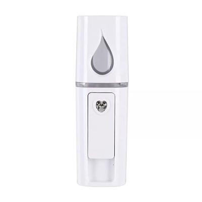 China Portable Mini Handy Moisture Facial Nourishing Nano Sprayer Moisturizer Usb Rechargeable Cordless Handle Mist Spray for sale