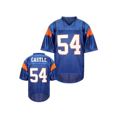 China State #54 Thad Castle Blue Stitched Mountain Football Soft Polyester Movie Tank Top for sale