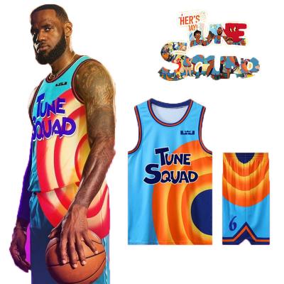 China 20121 Fashion Antibacterial Ruimte Block James 6# Team Bunny Basketball Uniform Movie Basketball Tank Top Air for sale