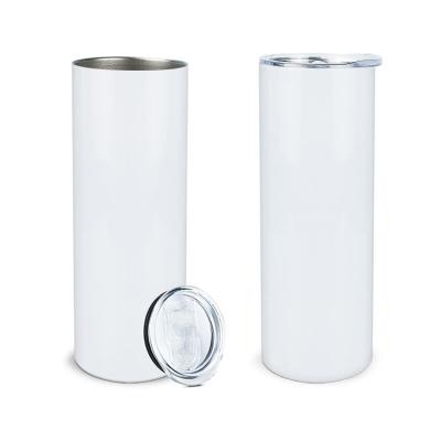 China Hot Sale Sublimation Slim Lean Straight White Double Wall Tumblers 30 oz Wall Viable for sale