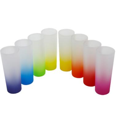 China Viable Wholesale High Quality Multicolor 3oz Wine Mug Glass Beer Mugs Sublimation for sale