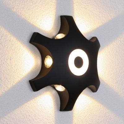 China Durable Black External Wall Lights Waterproof IP65 Outdoor Led Wall Lamp Decoration Light Fixture For Street for sale