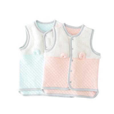 China 2021 Autumn And Winter New 1-3 Years Baby Kids Clothes Baby Kids Warm Cotton Vest for sale