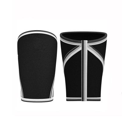 China Adult Thick Neoprene Sports Fitness Weightlifting Squat Knee Sleeves 7mm Outside Custom Elbow Sleeves for sale