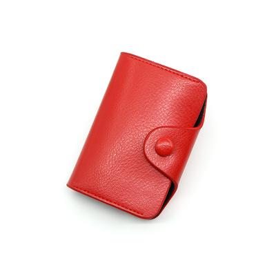 China 2021 Fashion Hot Selling Card Bag Genuine Leather Cowhide Leather ID Card Credit Card Holder Wallet for sale