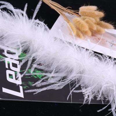 China Featival Feather 15-20cm/2M1 Piece Color Wedding Scarf Ostrich Feather Fluffy 25-30g Ostrich Feather Factory Price Garment Decoration Headdress Decoration for sale