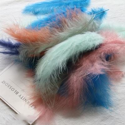 China Cheap Clothing / Bag Feather 50 Pieces Turkey Feathers Feather DIY Handmade Earrings Box Bag Accessories for sale