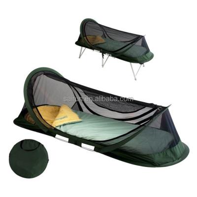 China Outdoor Portable Folded Pyramid Pop Travel Mosquito Net Tent For Hiking And Camping for sale